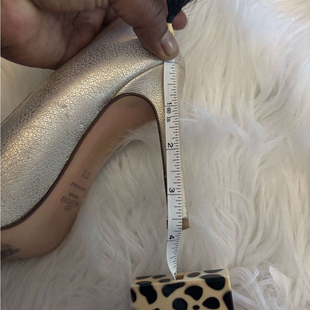 Valentino Garavani Metallic Silver Heels